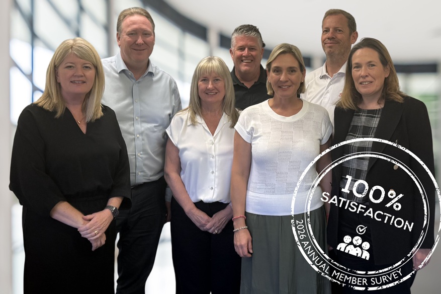 (L-R): Nicola Strudwick (General Manager - Sales), Christian Hunter (Managing Director), Kerrie Selby (Business Development Manager (QLD & Northern NSW)), Graham Smith (Business Development Manager (VIC & TAS)), Robyn Mitchell (General Manager - Marketing), Tim Bolton (Business Development Manager (SA, WA & NT)),Paula Moylan (Business Development Manager (NSW & ACT))